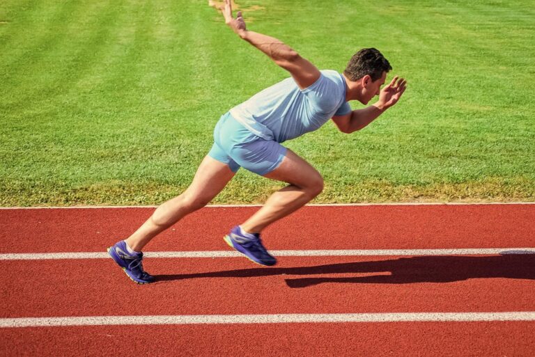 Runner demonstrating proper running form