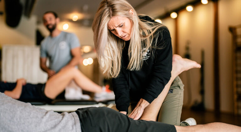 Athlete receiving specialized sports injury rehabilitation at Primal Physical Therapy in Bryn Mawr.